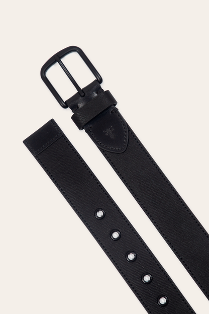 Frye Great Value - Men’s Black 38mm Coated Canvas Belt