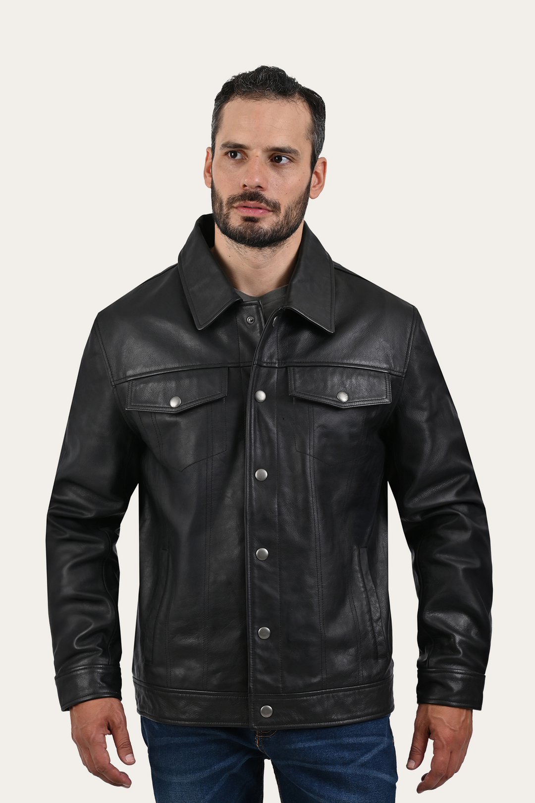 Frye Discount - Black Baxter Trucker Jacket