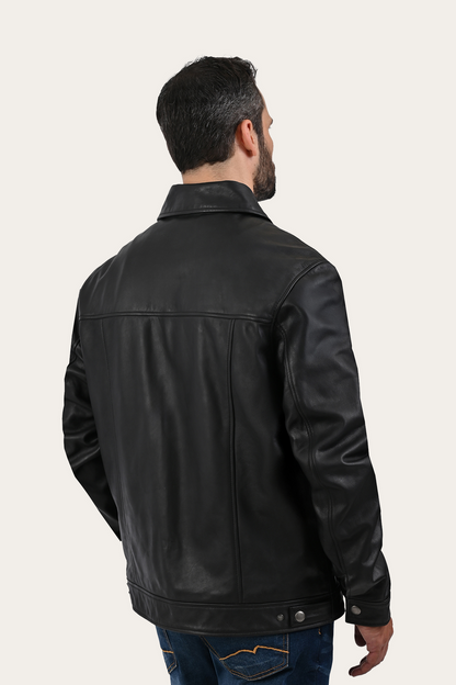 Frye Discount - Black Baxter Trucker Jacket