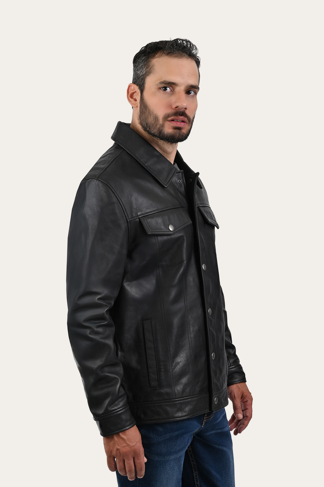 Frye Discount - Black Baxter Trucker Jacket
