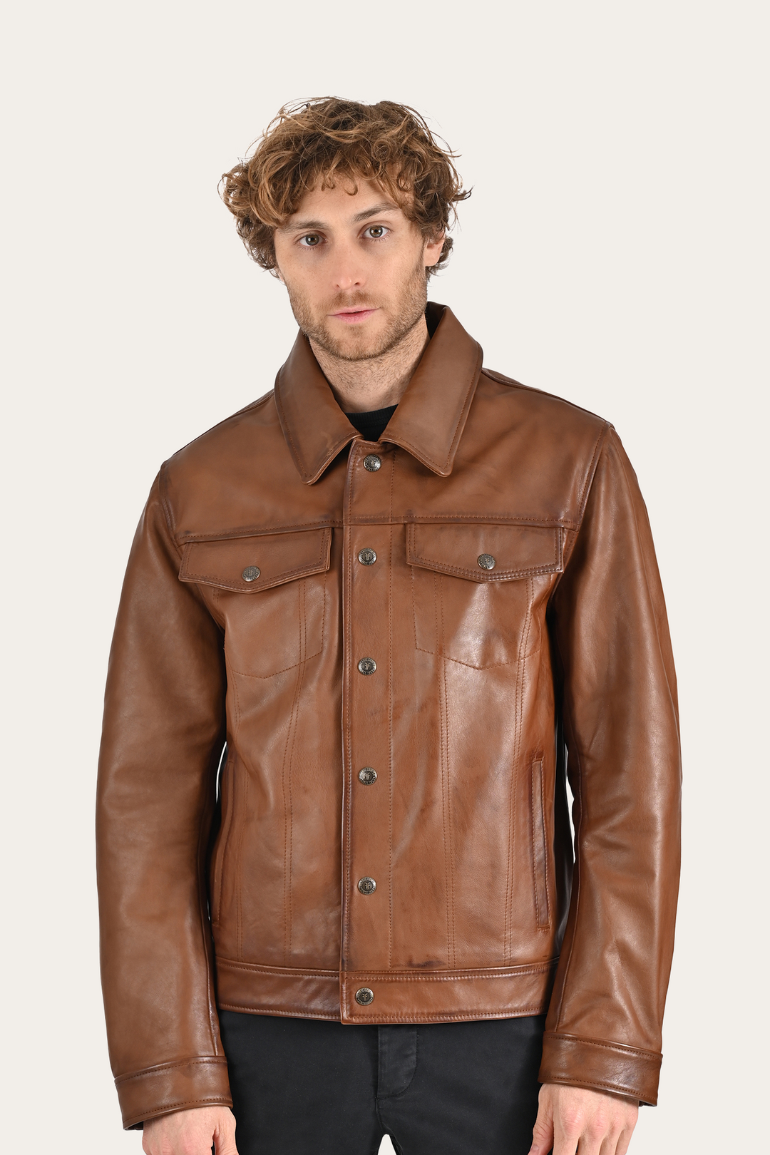 Frye Great Value - Brown Baxter Trucker Jacket