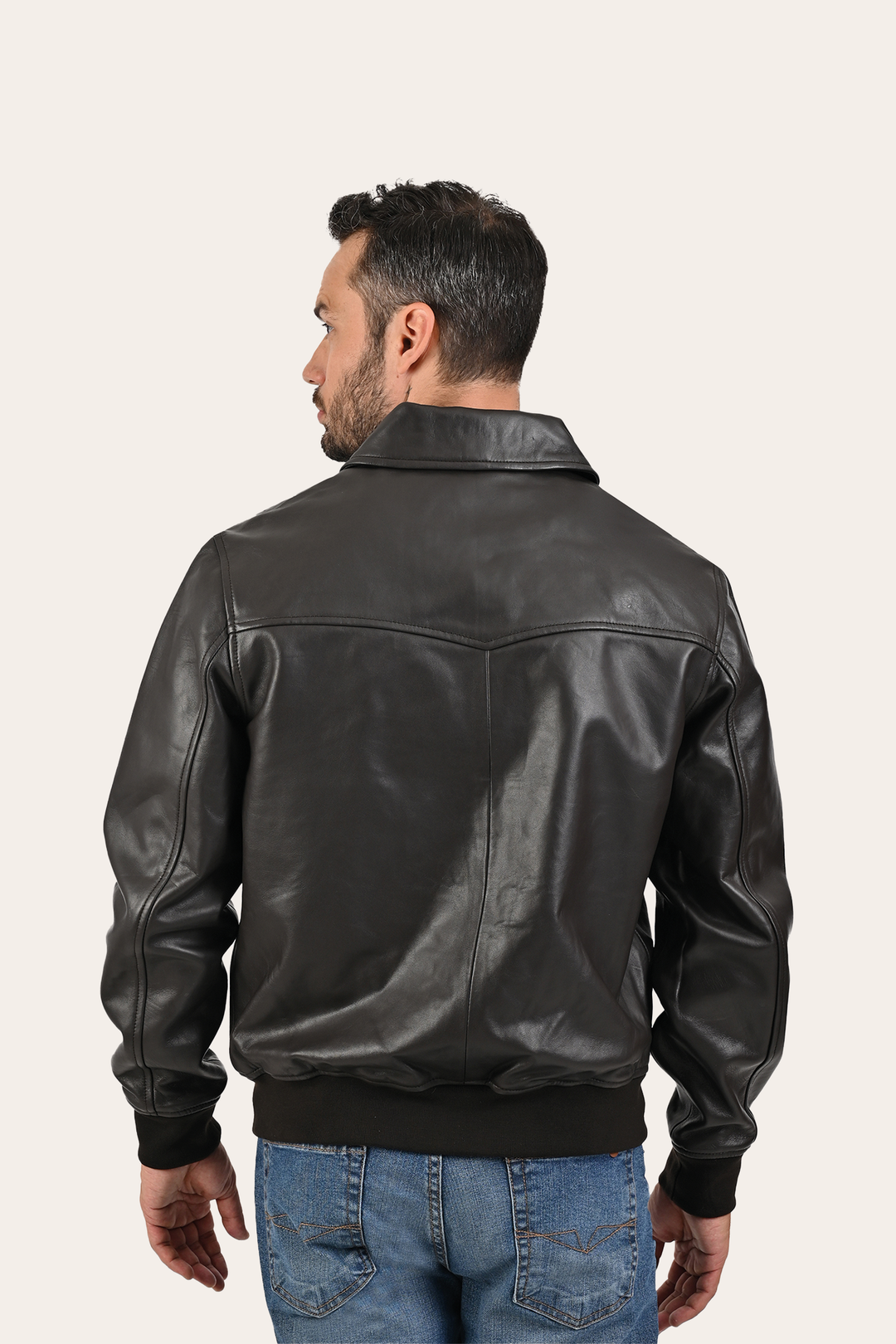 Frye Popular - Men’s Dark Brown Dusty Trucker Leather Jacket