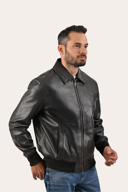 Frye Popular - Men’s Dark Brown Dusty Trucker Leather Jacket