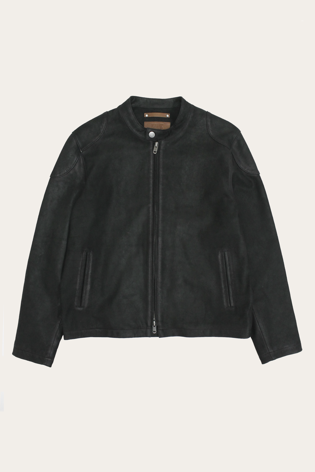 Frye Popular - Men’s Black Gannon Lamb Leather Racer Jacket
