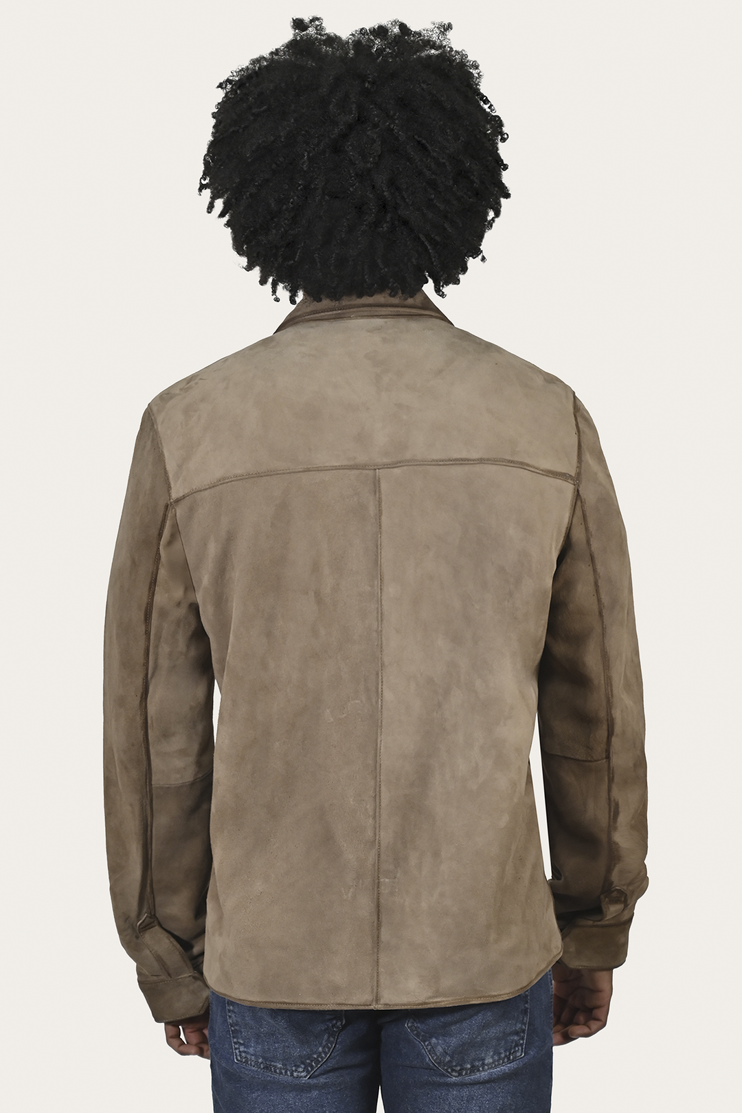 Frye Classic - Men’s Taupe Brock Suede Utility Shacket