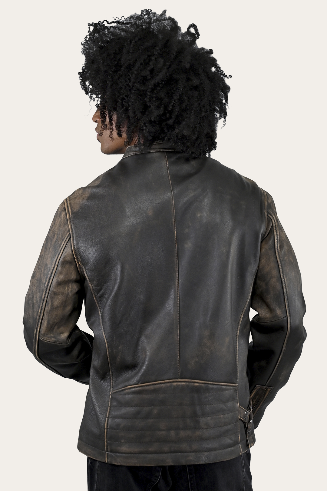 Frye Everyday - Men’s Brown Beige Leland Ombre Leather Jacket