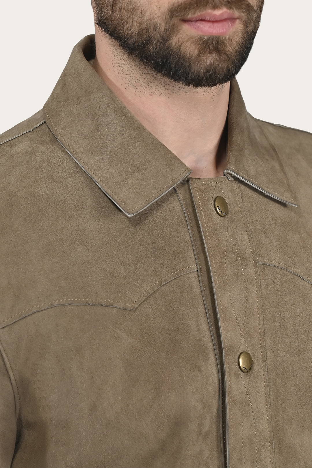 Frye Quality - Men’s Taupe Judd Suede Shacket