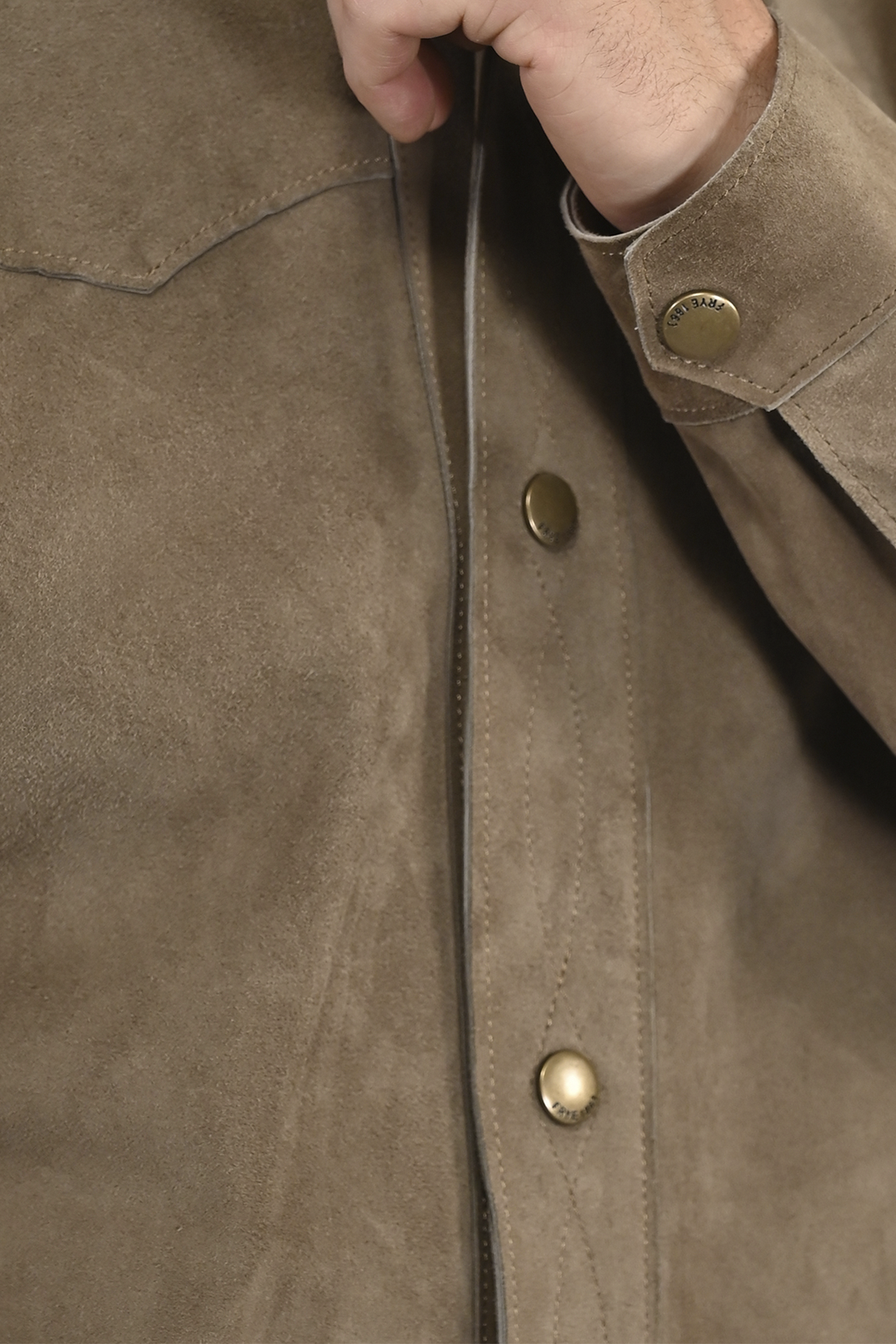Frye Quality - Men’s Taupe Judd Suede Shacket