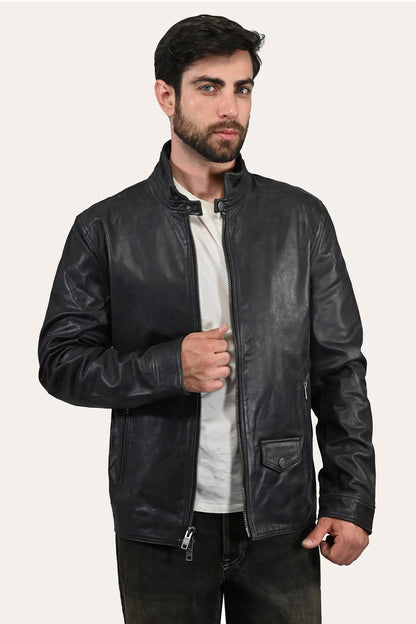 Frye Best Seller - Men’s Black Lawton Modern Nappa Biker Jacket