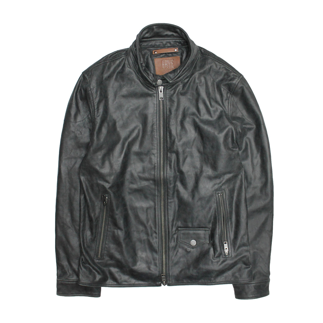 Frye Best Seller - Men’s Black Lawton Modern Nappa Biker Jacket