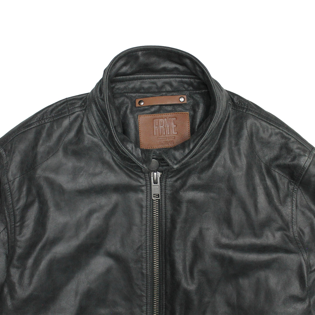 Frye Best Seller - Men’s Black Lawton Modern Nappa Biker Jacket