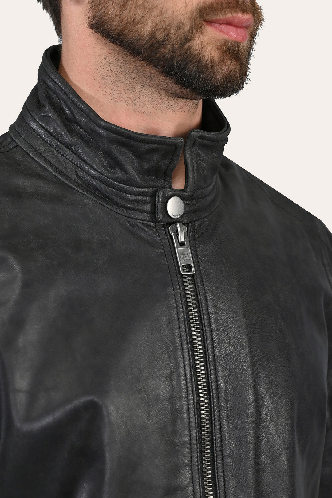 Frye Best Seller - Men’s Black Lawton Modern Nappa Biker Jacket