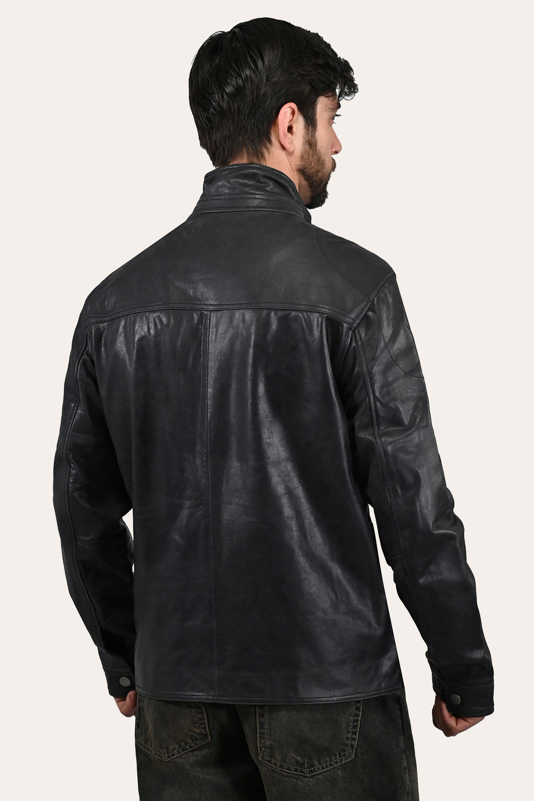 Frye Best Seller - Men’s Black Lawton Modern Nappa Biker Jacket