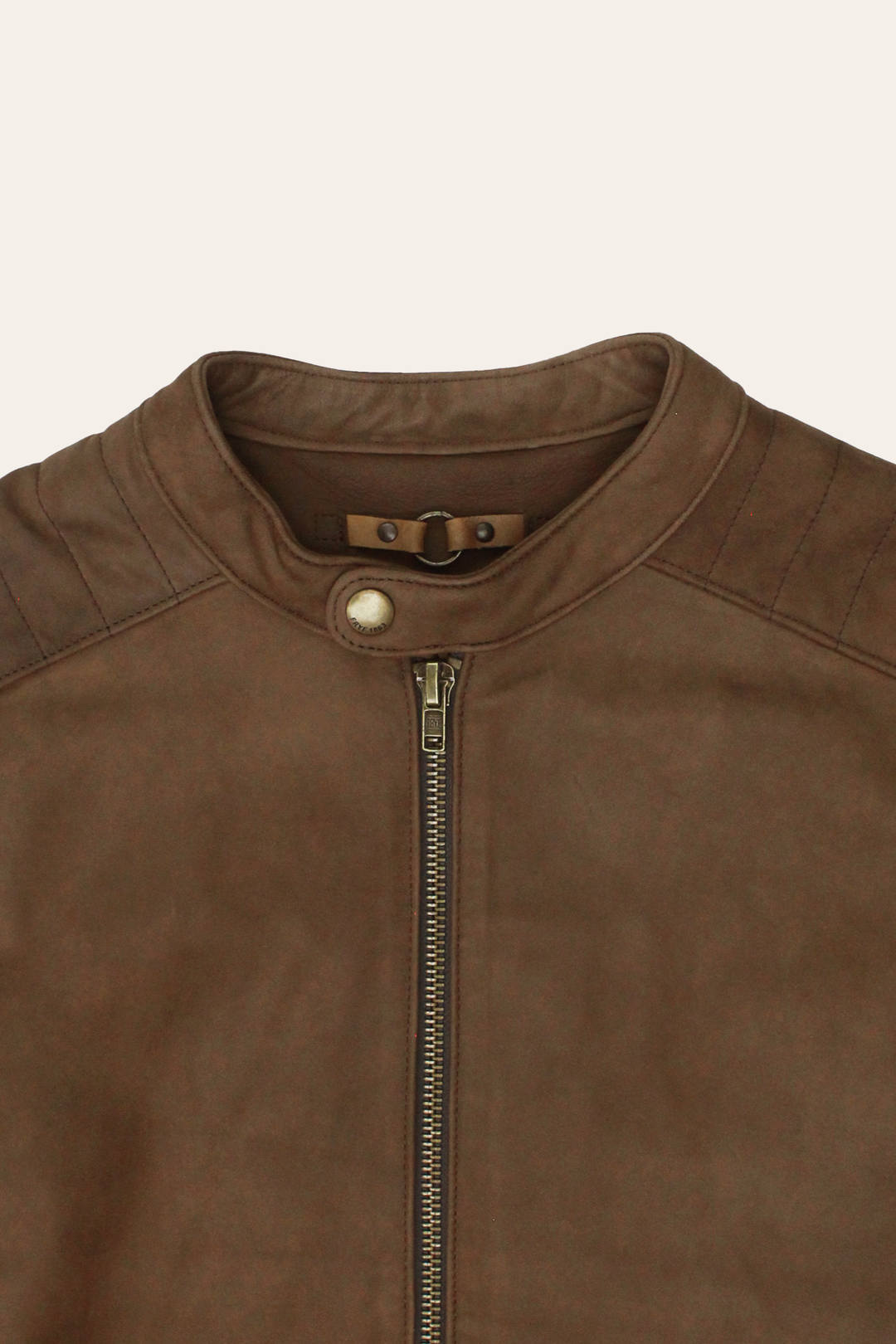 Frye Discount - Men’s Tobacco Desert Racer Leather Jacket