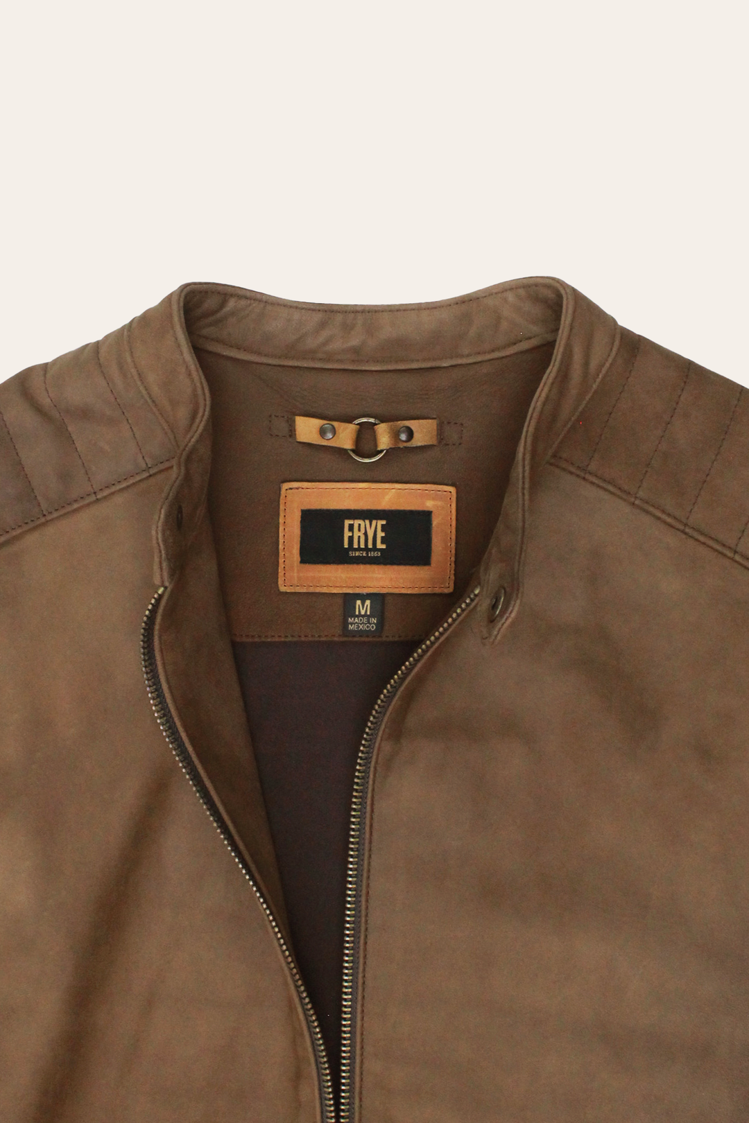 Frye Discount - Men’s Tobacco Desert Racer Leather Jacket