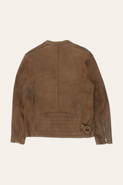 Frye Discount - Men’s Tobacco Desert Racer Leather Jacket