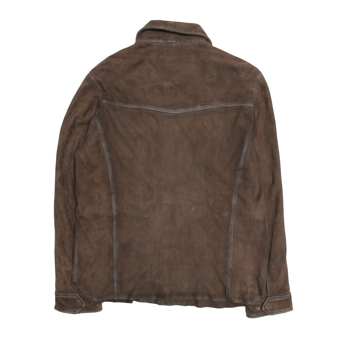 Frye Deals - Men’s Dark Brown Brody Suede Shacket