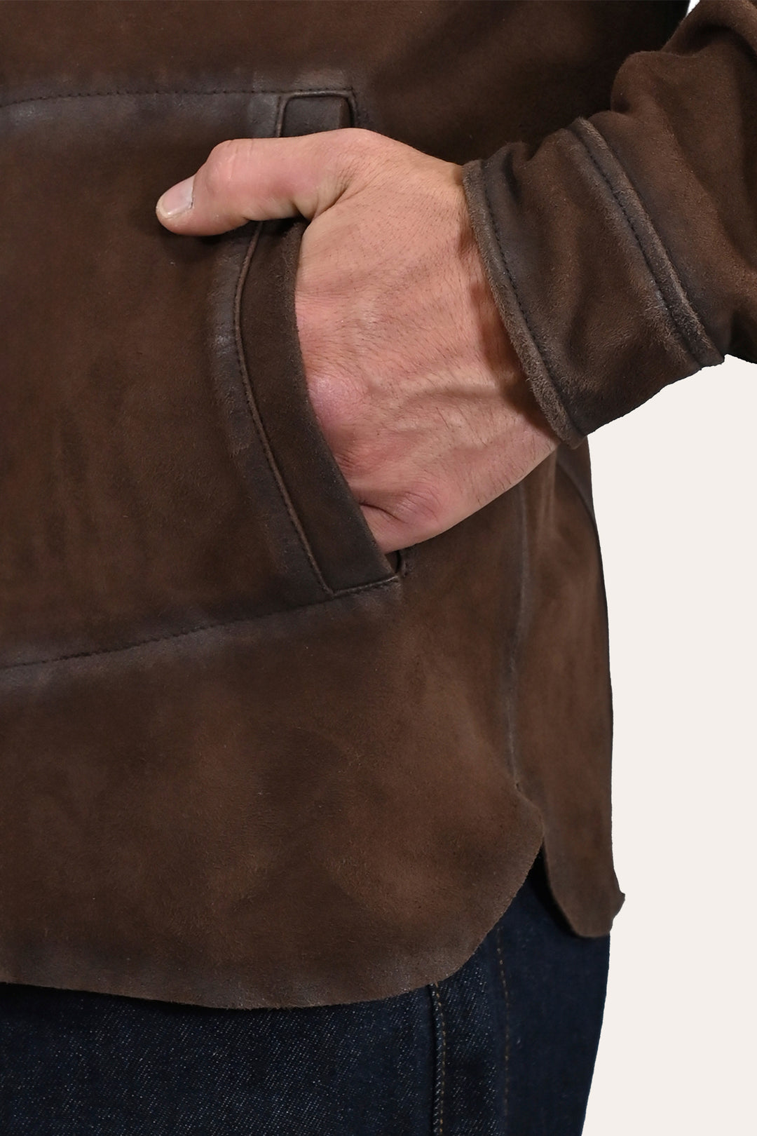 Frye Deals - Men’s Dark Brown Brody Suede Shacket