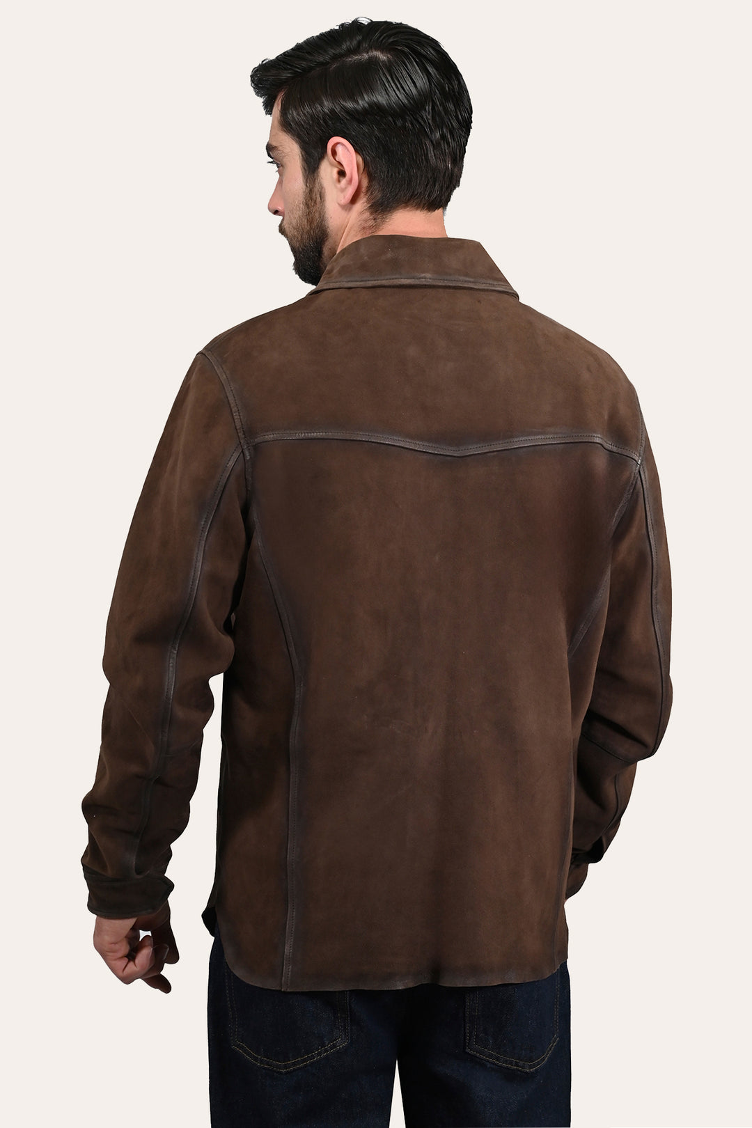 Frye Deals - Men’s Dark Brown Brody Suede Shacket