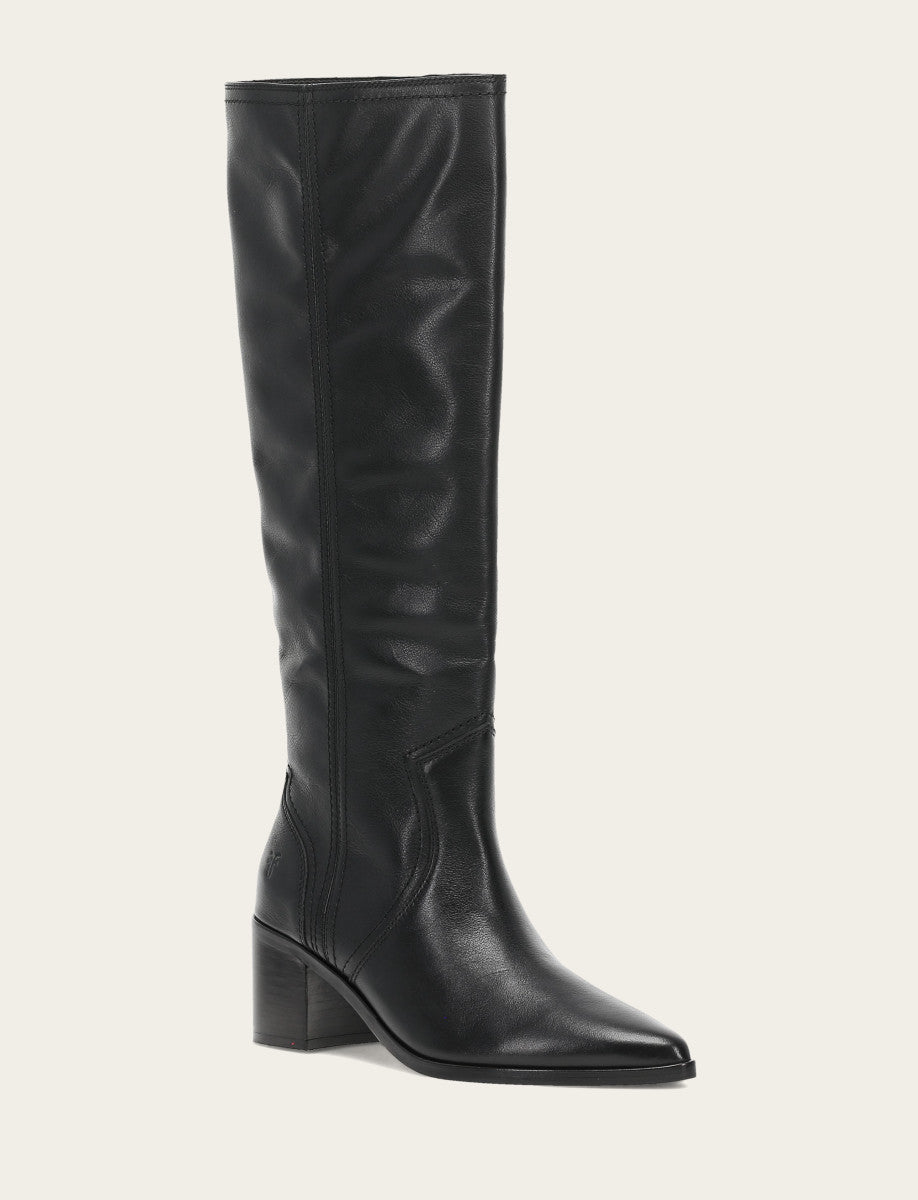 Frye Great Value - Women's Black Sadie Softy Tall Booties
