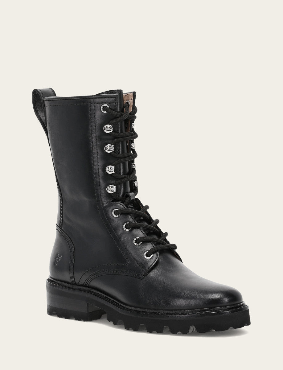 Frye Trending - Women's Black Olivia Combat Boots