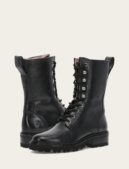 Frye Trending - Women's Black Olivia Combat Boots