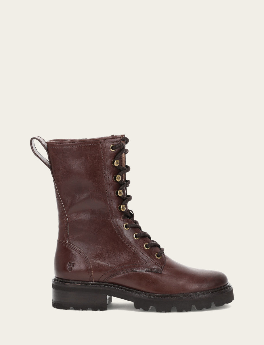 Frye Special Offer - Women's Bourbon Olivia Combat Boots