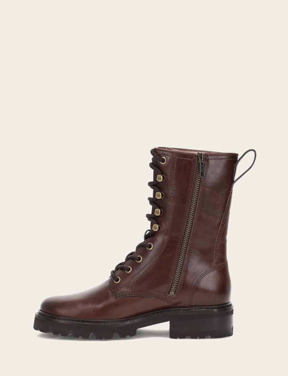 Frye Special Offer - Women's Bourbon Olivia Combat Boots