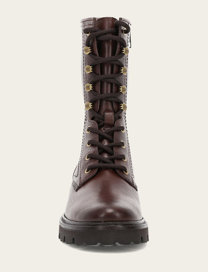 Frye Special Offer - Women's Bourbon Olivia Combat Boots