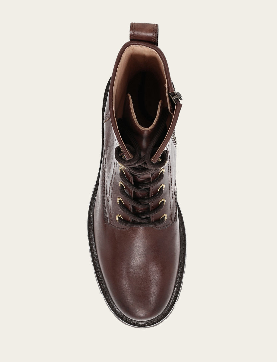 Frye Special Offer - Women's Bourbon Olivia Combat Boots