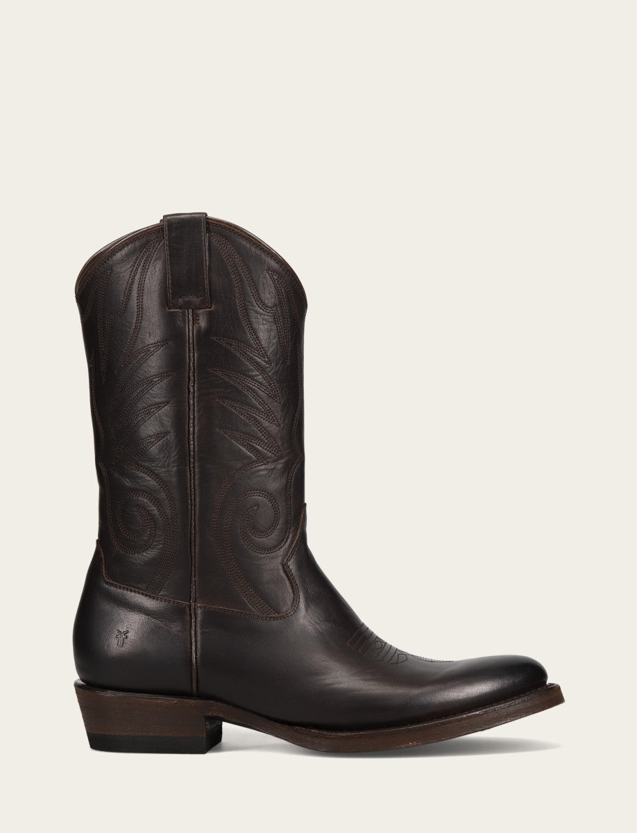 Frye Exclusive - Men's Chocolate Grady Vintage Stitch Western Boots