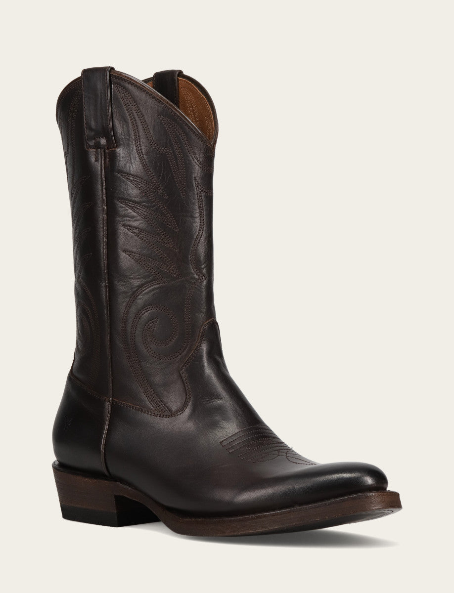Frye Exclusive - Men's Chocolate Grady Vintage Stitch Western Boots