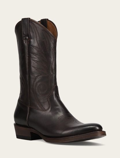 Frye Exclusive - Men's Chocolate Grady Vintage Stitch Western Boots