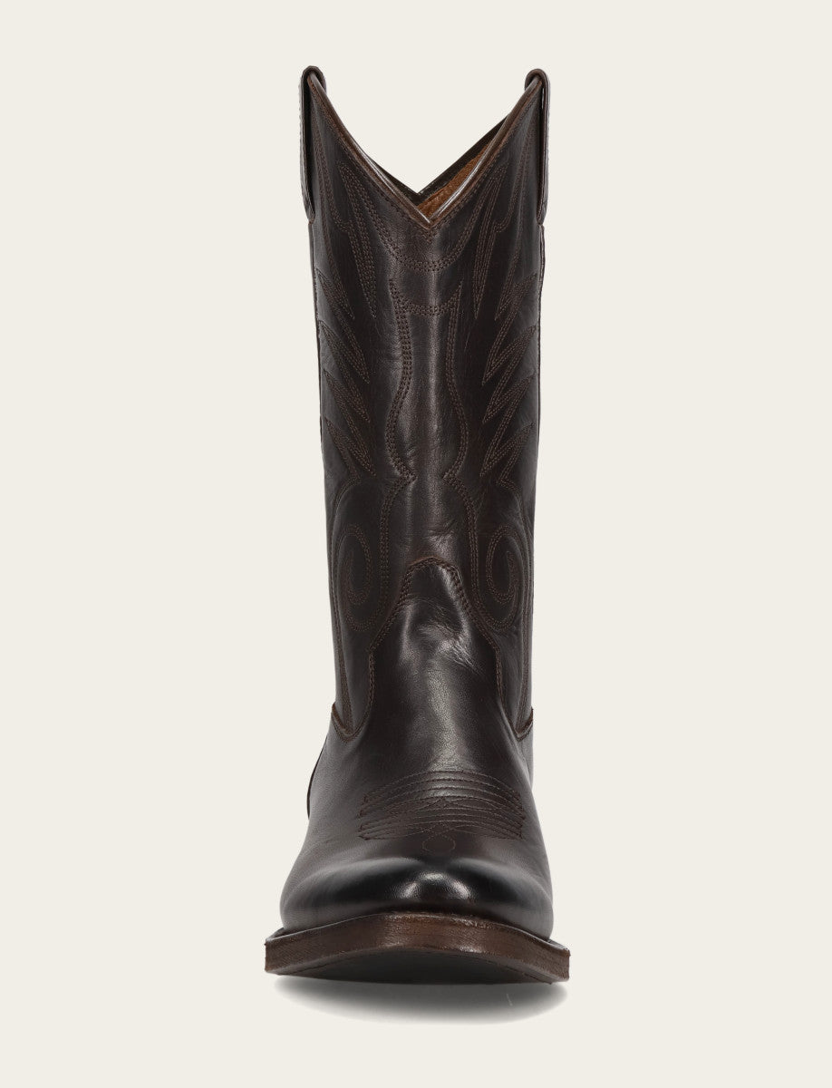 Frye Exclusive - Men's Chocolate Grady Vintage Stitch Western Boots