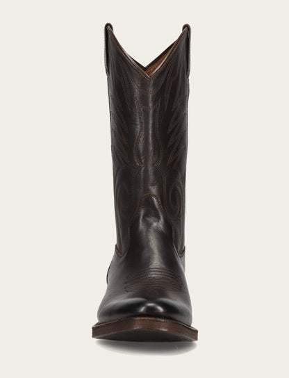 Frye Exclusive - Men's Chocolate Grady Vintage Stitch Western Boots