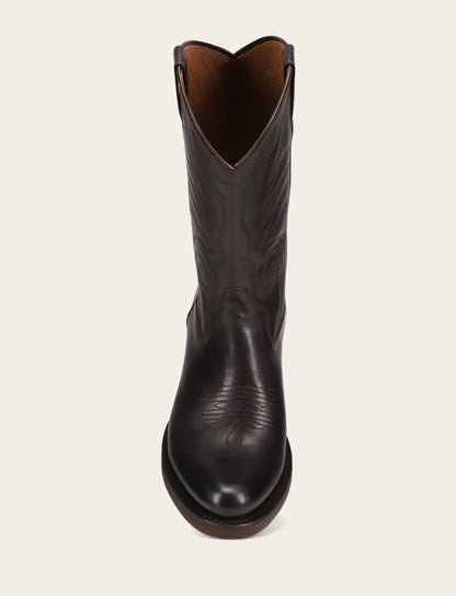 Frye Exclusive - Men's Chocolate Grady Vintage Stitch Western Boots